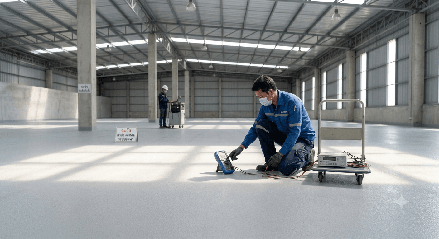 EPOXY SELF-LEVELING WITH ANTI-SLIP